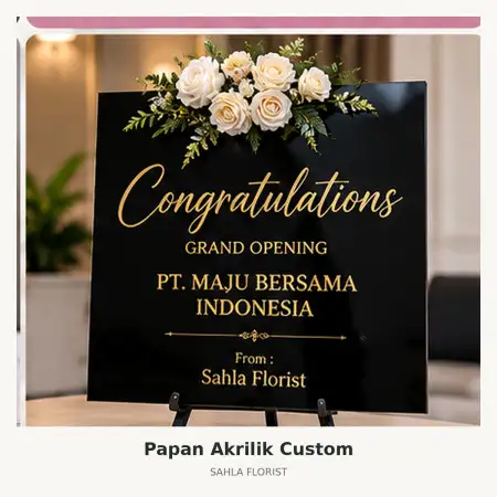 Papan Bunga Akrilik Majalaya